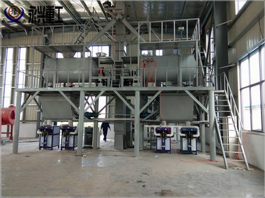 江蘇鹽城龍牛建材耐磨地坪生產(chǎn)線(xiàn)